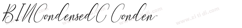 DINCondensedC Conden字体转换 DINCondensedC Conden字体转换